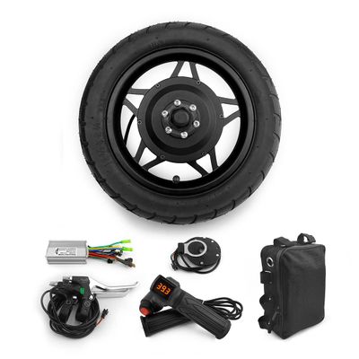 12 Inch Bicycle With 250W Hub Motor Front Wheel With Pedal Assist Sensor For bike Scooter Trolley With tire (36V 250W Black)
