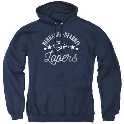 University of Nebraska at Kearney Official Lopers Unisex Adult Pull-Over Hoodie, Nebraska at Kearney Lopers, Navy, Small