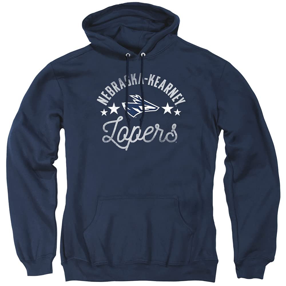 University of Nebraska at Kearney Official Lopers Unisex Adult Pull-Over Hoodie, Nebraska at Kearney Lopers, Navy, Small