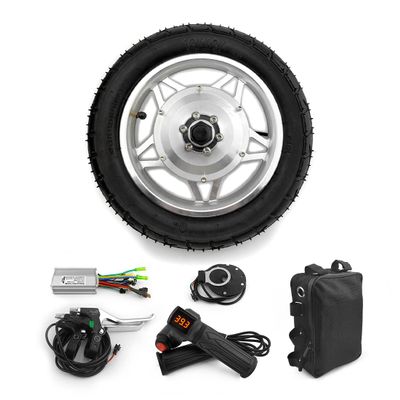 12 Inch Bicycle With 250W Hub Motor Front Wheel With Pedal Assist Sensor For bike Scooter Trolley With tire (36V 250W Silver)
