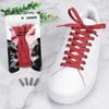 5Chaos Glitter Metallic Sparkle Shoelaces, Sparkly Shiny Shoe Laces for Women Kids Girls Men, Fun Funky Shoestring with Aglets 1Pair (55" (140CM), Metallic Red) view 2