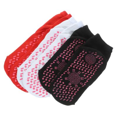 Tofficu 3pairs Self-heating Socks Comfortable Breathable Thermal Socks for Men Women of Mid-calf Warm for Skiing Climbing and Outdoor Activities