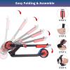 Kick Scooter - Collapsible Portable Kids Push Scooter - Lightweight Folding Design with High Visibility RGB Light Up LEDs on Wheels view 4