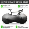 VELOSOCK Bicycle Indoor Cover for Storage and Transportation, Stretchy Dirt Proof Fabric, Bike Protection Cover for Home, Apartment and Travel Mystic Forest view 2