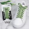 5Chaos Glitter Metallic Sparkle Shoelaces, Sparkly Shiny Shoe Laces for Women Kids Girls Men, Fun Funky Shoestring with Aglets 1Pair (28" (70CM), Metallic Green) view 2