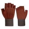 YOLAI Lady Stretchy Wool Knitted Gloves for Women Winter Writing Gloves Half Finger Mittens (F, One Size) view 1