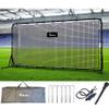 Vallerta 12x6 Steel Frame Soccer Rebounder Backstop Wall w/Carry Case. Perfect for Solo/Team Kickback Practice and Pass Training. Improve Touch/Passing & Ball Control Skills! US Owned view 1