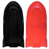 Superio Toboggan Snow Sled- 46 Plastic Open Back Sled for Kids and Adults- Heavy Duty Sled with Hole for Pull Ropes (Ropes Excluded) for Downhill Sledding, Winter Outdoor Sports, (Red-Black) view 1