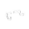 BYTOTU Lightsaber Wall Mount - Stand & Display for Lightsabers, Swords - Transparent (1 Set) view 2