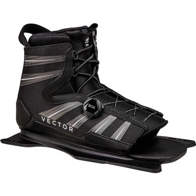 Radar Vector Boa Waterski Boot - Black/Carbon/White - Front Feather Frame - SM