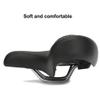 Bicycle Saddle Extra Wide Soft Comfort Bike Seat Men Women Relief Black E-Bike view 3