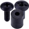 [12 Pack] HolsterSmith Holster Retention Assembly - Black Chicago Screw Slotted Post Truss Head Design - (.500 Inch Slotted Post + .500 Phillips Truss Head Screw + .625 EPDM Washer)