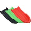Superio Toboggan Snow Sled- 46 Plastic Open Back Sled for Kids and Adults- Heavy Duty Sled with Hole for Pull Ropes (Ropes Excluded) for Downhill Sledding, Winter Outdoor Sports, (Red, Green, Black) view 1