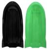 Superio Toboggan Snow Sled- 46 Plastic Open Back Sled for Kids and Adults- Heavy Duty Sled with Hole for Pull Ropes (Ropes Excluded) for Downhill Sledding, Winter Outdoor Sports, (Green-Black) view 1