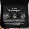 Crown Pendant Necklace My Dearest Granddaughter Crown Necklace view 3