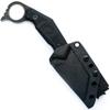 Fox Wihongi Reverse Tanto Fixed Karambit, Model FX-652, Single Edged, Black Idroglider Stonewashed Blade Finish, 2.50" Blade Length, Features Glass Breaker, Made in Italy view 4