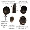 Best Magnetic Chalk Holder Circle Round Taom for Cap, Hat, Visor, Belt, Pocket for Pool, Billiards, Snooker view 2