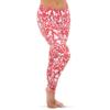 Alexandra Collection Youth Kid Girls Christmas Holiday Fair Isle Reindeer Workout Leggings Red view 1