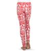 Alexandra Collection Youth Kid Girls Christmas Holiday Fair Isle Reindeer Workout Leggings Red view 3