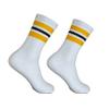 SuNi Apparel Striped Crew Socks - Retro Mens Striped Socks - Stripe Cotton Gym Socks for Men - 4 Pairs Pack Size 10-13 view 4