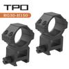 TPO 30mm Picatinny Scope Rings w/See-Thru Base, High Profile 30mm Picatinny Scope Mount (1.50" Height Rings) RG30-H150 view 2