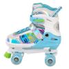 Skate Gear Rainbow Adjustable Light up Inline/Quad Roller Skates for Girls and Boys (Blue - Quad, Medium) view 3