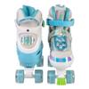 Skate Gear Rainbow Adjustable Light up Inline/Quad Roller Skates for Girls and Boys (Blue - Quad, Medium) view 4