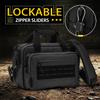 VEAGIA Range Bag for Pistol, Gun, Handguns And Ammo Pouch 2 Pistols Soft Carrying Shooting Bag (Black 1.0) view 3