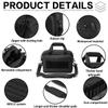VEAGIA Range Bag for Pistol, Gun, Handguns And Ammo Pouch 2 Pistols Soft Carrying Shooting Bag (Black 1.0) view 4