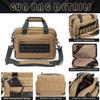 VEAGIA Range Bag,Pistol Case,Gun Range Bags For Handguns And Ammo Pouch 2 Pistols Soft Carrying Shooting Bag (Brown) view 2