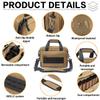 VEAGIA Range Bag,Pistol Case,Gun Range Bags For Handguns And Ammo Pouch 2 Pistols Soft Carrying Shooting Bag (Brown) view 4