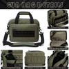 VEAGIA Range Bag,Pistol Case,Gun Range Bags For Handguns And Ammo Pouch 2 Pistols Soft Carrying Shooting Bag (Army green 1.0) view 2