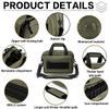 VEAGIA Range Bag,Pistol Case,Gun Range Bags For Handguns And Ammo Pouch 2 Pistols Soft Carrying Shooting Bag (Army green 1.0) view 4