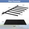 Neorexon Surfboard Rack Wall Mount 6 Arms/8 Arms, Surfboard Rack for Wall with Rubber Mat, Vertical Paddle Board Storage Holds 6 Boards/8 Boards Storage Mount System at Home and Garage view 2