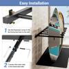 Neorexon Surfboard Rack Wall Mount 6 Arms/8 Arms, Surfboard Rack for Wall with Rubber Mat, Vertical Paddle Board Storage Holds 6 Boards/8 Boards Storage Mount System at Home and Garage view 4