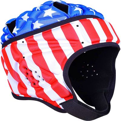 TIAXU TIAXU Rugby Helmet - Soft Padded Headgear 7v7 Flag Football Headguard Soccer Head Protection Protective Soft Helmet Football for Youth & Adult