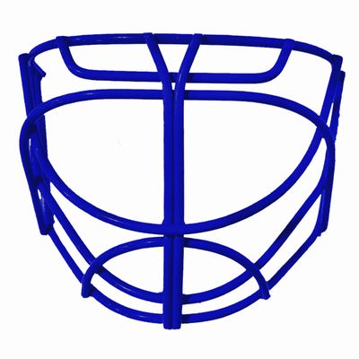 Mix Sports MX10 Pro Cat Eye Hockey Goalie Cage (Non-Certified) for Ice, Inline, Roller, Street & DEK Hockey - Royal Blue