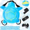 3pcs Turtle Butt Pads for Snowboarding Ski Protective Gear Set Cute Turtle 3D Hip Protectors for Skating Tortoise Cushion Padded Turtle Knee Pad for Kids Adults Skiing Roller Protection (Blue) view 3