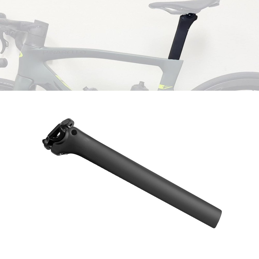 x xotic tech Matte Black Carbon 340mm 0mm Offset Seatpost Compatible with Pinarello Dogma F