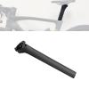 x xotic tech Matte Black Carbon 340mm 0mm Offset Seatpost Compatible with Pinarello Dogma F view 1