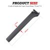 x xotic tech Matte Black Carbon 340mm 0mm Offset Seatpost Compatible with Pinarello Dogma F view 2