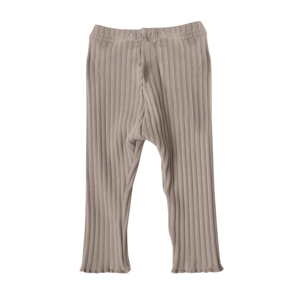 Baby Newborn Infant Girls Boys Cotton Spring Autumn Solid Ribbed Long Pants Leggings Toddler Girls (Khaki, 12-18 Months)