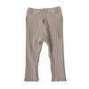 Baby Newborn Infant Girls Boys Cotton Spring Autumn Solid Ribbed Long Pants Leggings Toddler Girls (Khaki, 12-18 Months) view 1