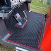 Matericuo Golf Floor Liner Mat Full Coverage Custom Fit for 2 and 2+2 Club Car Models Precedent 2004-UP/Onward & Tempo (2017-UP)/Villager & V4L (2019-UP Blue view 1