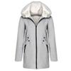 XUNRYAN Teen Girls Sherpa Fleece Hoodie Jackets Faux- Fur Coats Winter Warm Fuzzy Lightweight Slim Overcoats for Petite Women view 2