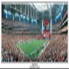 SportPicturesOnline Compatible with Everlasting Images Cardinals Inaugural Game at the University of Phoenix Stadium in Glendale AZ 13.5x39 Panoramic Poster with Black Metal Frame 1031 view 1