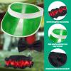 Hicarer 3 Pcs Casino Dealer Costume Set Includes Green Visors Hat Bowtie Armband Plastic Poker Hats Casino Dealer Costume Elastic Band Accessory Set for Las Vegas Birthday Game Nights view 4