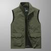 XUNRYAN Mens Winter Fall Outdoor Work Safari Hunting Fishing Travel Photo Lightweight Cargo Vest with Pockets view 2