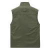 XUNRYAN Mens Winter Fall Outdoor Work Safari Hunting Fishing Travel Photo Lightweight Cargo Vest with Pockets view 3