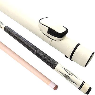 Pool Cue Sticks 58 Inch 18-20 Oz Pool Cue Sticks with 11.5mm Cue Tips | 1/2 Jointed Handmade Maple Billiards Cue Stick for Bar Or House Use Snooker Cue with Storage Bag (Color : B)